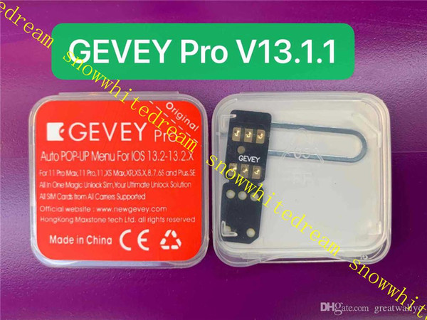 GEVEY PRO V13.1.2 POP-UP MENU unlock ICCID+MNC MODE for IOS13.3 for iPhone 11 pro max XS XR 8 7 6 5s