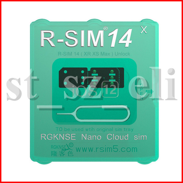 RSIM14 RSim14 R sim14 R SIM 14 RSIM 14 R-Sim 14 unlocking card for iPhone xmax 8 7 plus 6 unlocked iOS 12.x-7.x 4G unlock