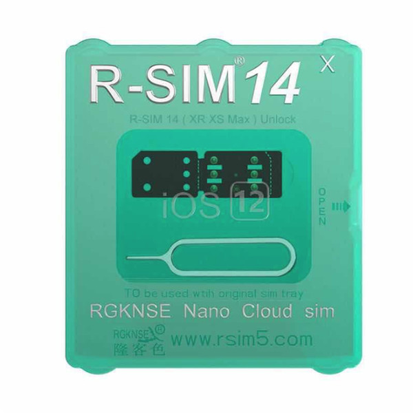 Newest R-SIM 14 R sim14 RSIM14 R SIM 14 RSIM 14 unlock iphone xs max IOS 12.X iccid unlocking sim Unlock card R-SIM14 DHL Free Shipping