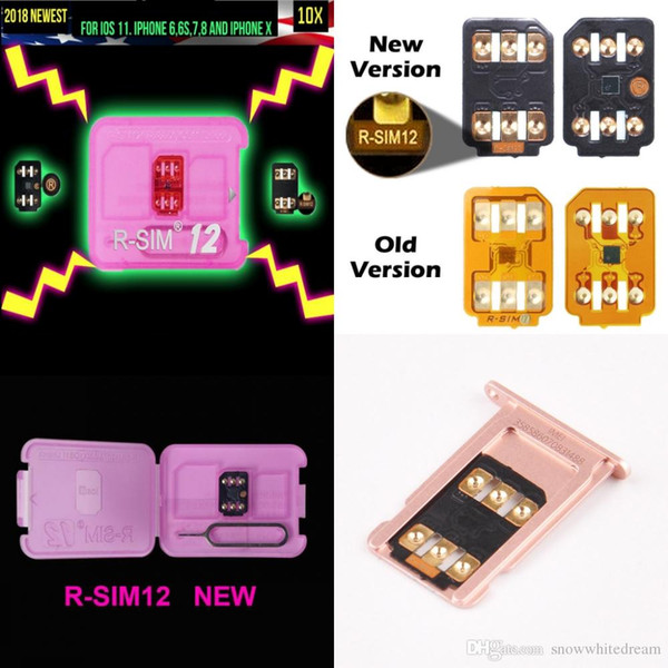 r sim 12+ RSIM12 iphone unlock card for iPhone X 8 and i6 unlocked iOS 11.x-7.x 4G CDMA GSM WCDMA SB