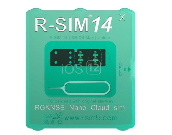 New RSIM14 iPhone unlocking smart R-Sim card for iPhone xmax iPhone8 iPhone 7 plus and i6 unlocked iOS 12.x-7.x 4G unlock