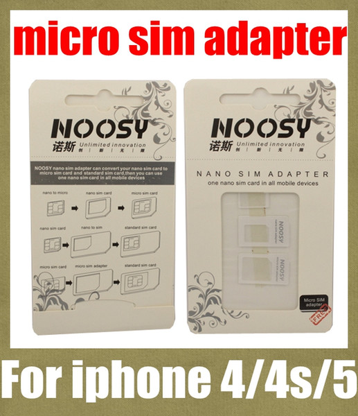 noosy sim card adapter nano sim adapter tray holder sim card tray for iphone 5 4s 4 micro sim card tray for most mobile phone OTH022