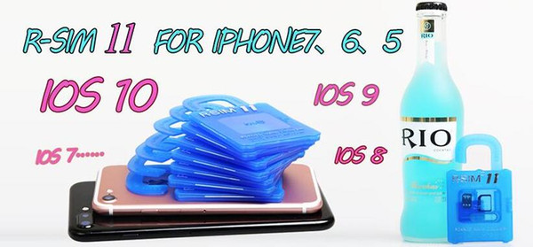 R SIM 11 RSIM11 r sim11 rsim 11 unlock card for iPhone 5 6 7 6plus iOS7/8/9/ ios 10 ios10CDMA GSM/WCDMA SB AU SPRINT 3G 4G