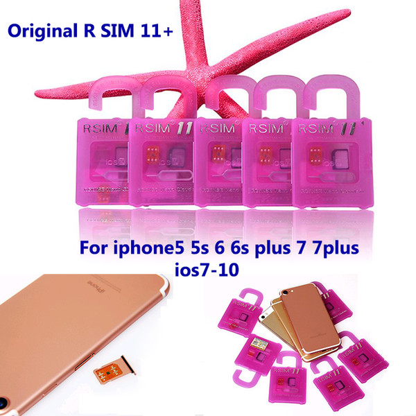 Original R SIM 11+ RSIM11 plus rsim 11 unlock card for iphone7 iPhone 5 5s 6 6plus iOS7 8 9 10 ios7-10.x CDMA GSM WCDMA SB SPRINT LTE 4G 3G