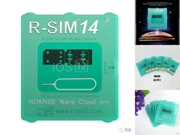 Newest RSIM14 Smart Activation unlock rsim card for iPhone xmax iPhone 8 iPhone 7 plus and i6 unlocked iOS 12.x-7.x 4G unlock In stock