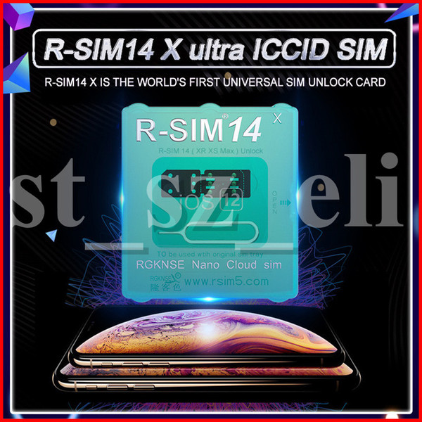 RSim14 R sim14 R SIM 14 RSIM 14 R-Sim 14 iccid unlock card for iphone xs max xr x i8 i7 i6 plus iOS 12.x-7.x 4G