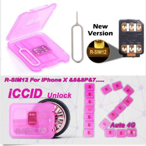 100% ORIGIANL WARRANTY R-SIM12 Perfect Unlocking IOS12.x SIM12 for IOS11 -IOS7 Rsim 12 Rsim 12+ Unlock SIM Card iphoneX XS XR i8 8p 7 7p 4G