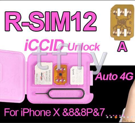 Christmas Rsim 12 r sim 12 RSIM12 unlock card v9.6 for iphone x 8 7 plus and i6 unlocked iOS 11 ios 11.x-7.x 4G CDMA GSM WCDMA SB AU SPRINT