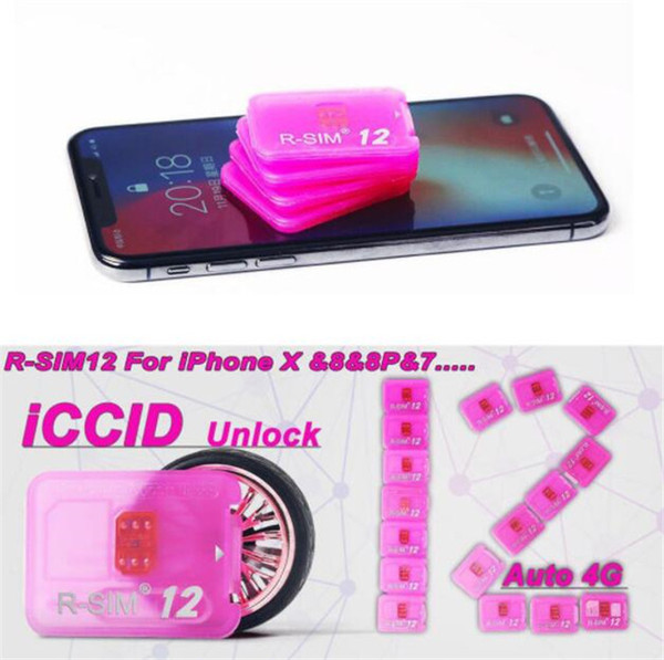 Rsim 12 r sim 12 RSIM12 iphone unlock card for iPhone 8 iPhone 7 plus and i6 unlocked iOS 11.x-7.x 4G