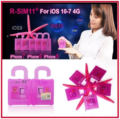 R SIM 11+ RSIM11 plus r sim11+ rsim 11 unlock card for iPhone 5S 6 plus iphone7 iOS 7 8 9 10 ios7-10.x CDMA GSM WCDMA SB SPRINT LTE 4G 3G