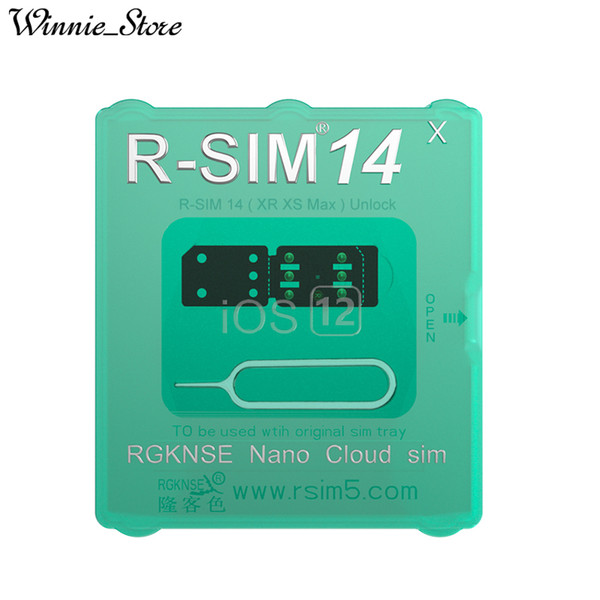 Newest RSIM14 unlock card R-SIM14 unlocking RSIM 14 universal unlock smart card for iphone 8 plus 7 6 xs max xr x iOS 12.x-7.x 4G unlocked