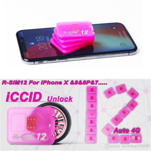 R-SIM12 perfect Unlocking IOS11 rsim12 for IOS11 -IOS7 Rsim 12 Rsim 12+ Unlock SIM Card for iphoneX i8 8p 7 7p 6plus 6s 5s Sprint AT&T AU