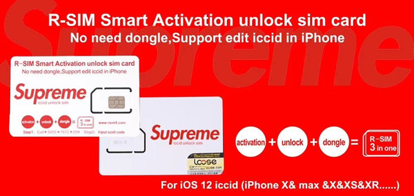 200pcs 1 lot free Newest Unlock Card R-SIM Smart Activation unlock sim card