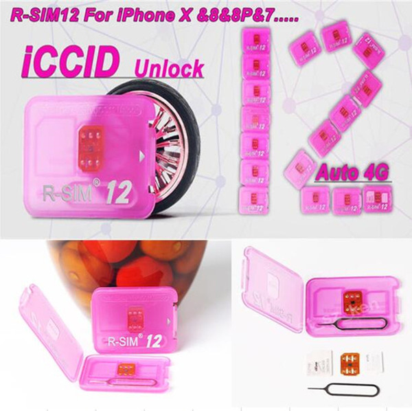 R sim 12 11 11+ R-SIM12 RSIM12 Sim12 RSIM 12 11+ Unlock Card Ios 11 Ios11 Ios 10.x ICCID Unlocking Unlock Cards for iphone x 8 7 plus 4G New