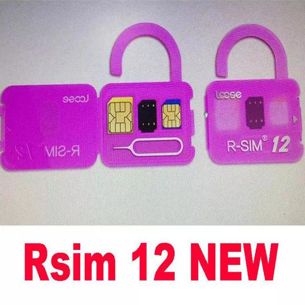 Original R-SIM 12 RSIM12 unlock card for iPhone X ios11 rsim 12 rsim12 unlocking iphone8 8p 7 7P 6 6S IOS 11-10.x 4G CDMA SB AU SPRINT