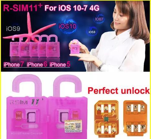 R-SIM 11+ RSIM11 plus r sim11 unlock card for iphone 8 plus iphone 7 ,x ios 7-10.x CDMA GSM WCDMA SB SPRINT LTE 4G 3G