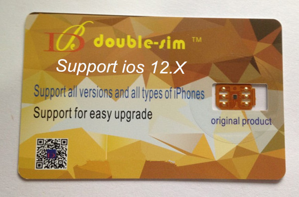 Free DHL New Double-Sim Superior sim unlock for iphone X 8 7 6S 6 5S 5C SE IOS 12.x GEVEY Turbo sim