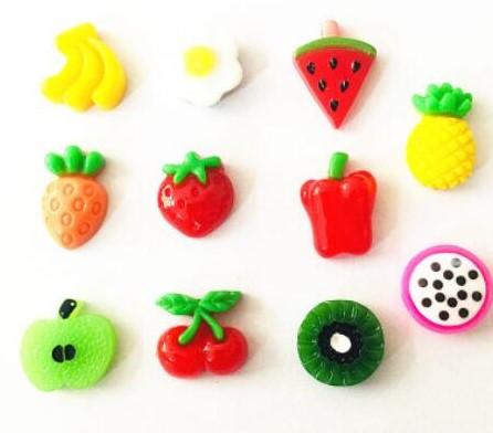 Cute DIY Resin Jewelry Accessories New Fruit Silica Mobile Shell Patch Material for Children Bulk wholesale