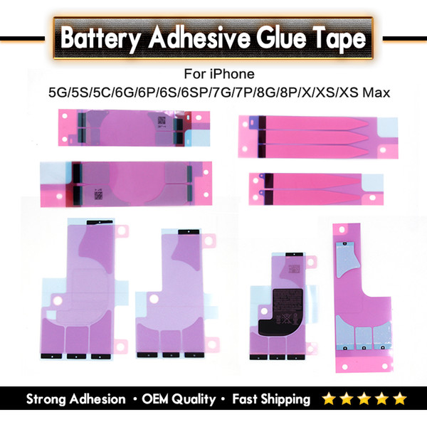 OEM Quality Strong Adhesion Battery Adhesive Glue Tape Strip Sticker Replacement Parts For iPhone X XS Max 8 7 6 5 4 Series