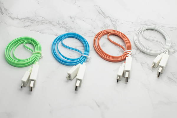 New Fluorescent High Quality High Speed Android / Iphone Luminous LED Optical Current Data Charging Cable (Four Color Flowable Liquid)