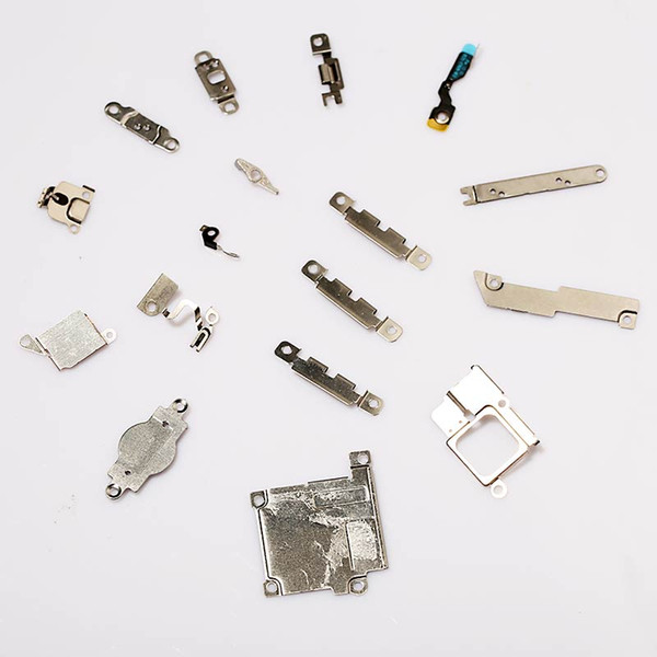 17 pcs/set High Quality Inner Accessories Inside Small Metal Parts Holder Bracket Shield Plate Kit Replacement for iPhone 5c