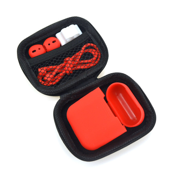 Creative Silicone AirPods Headset Protective Case Airpods Protective Sleeve ShockProof Box Cover For Wireless Bluetooth Earphones with Box