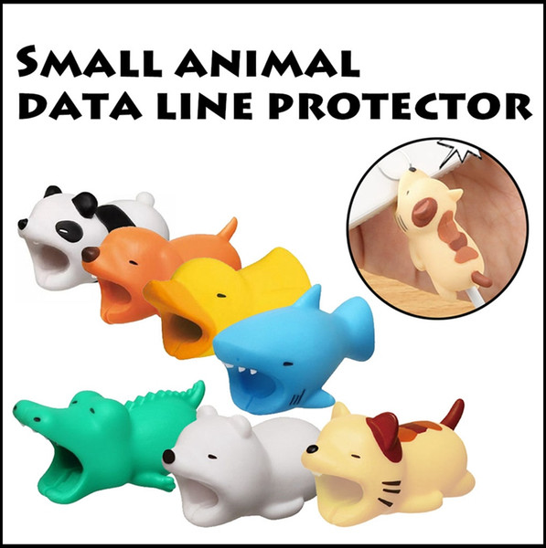 Data Line Protection Cover Smal Animal Data Line Protector Charging Line Protection for Iphone Android OPP Bag Packing DLPC1