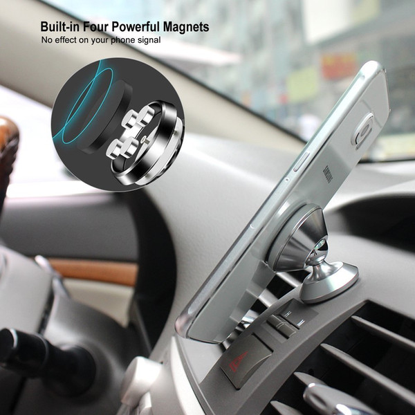 Magnetic Phone Holder Mount for Car - Universal 360° Rotation Car Dashboard Stand with Super Strong Magnet Compatible