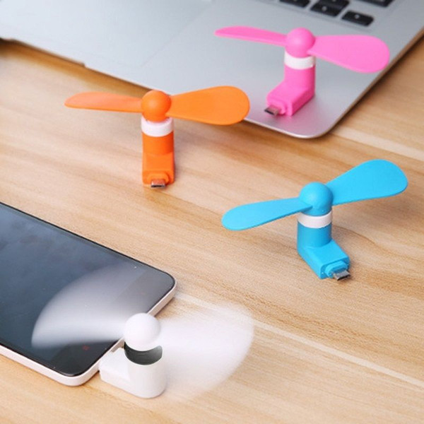DHL Portable Mini Micro USB Mobile Phone Fan Cooling Cooler For iPhone 5s 6 6s 7 Plus Android Phones Samsung LG Huawei