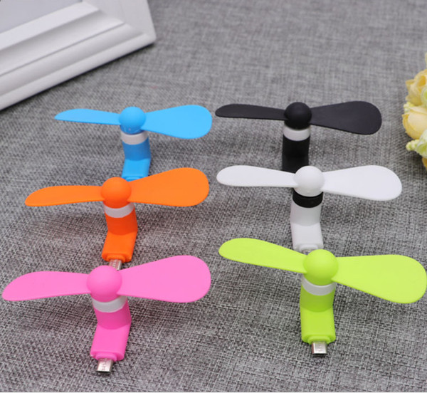 Mini Micro USB Fan Cool Mobile Phone USB Fan Portable Cooler Cooling Fan Cell phone For type-c micro USB iPhone x