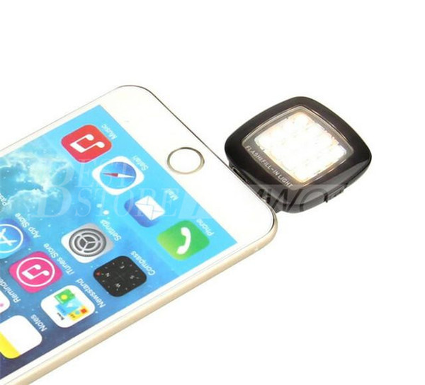 Portable Mini 16 Leds Lamp LED Flash IBlazr Dimmable Fill-IN Light Pocket Spotlight For iPhone IOS Android Smartphone Camera Universal