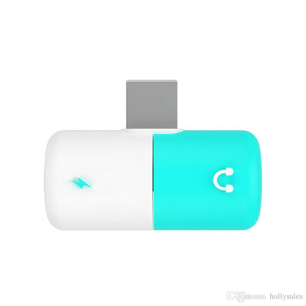 Adapter 2-in-1 Pill Quick Charge for Charging Cable USB Data Cable and Headphones with Retail Box