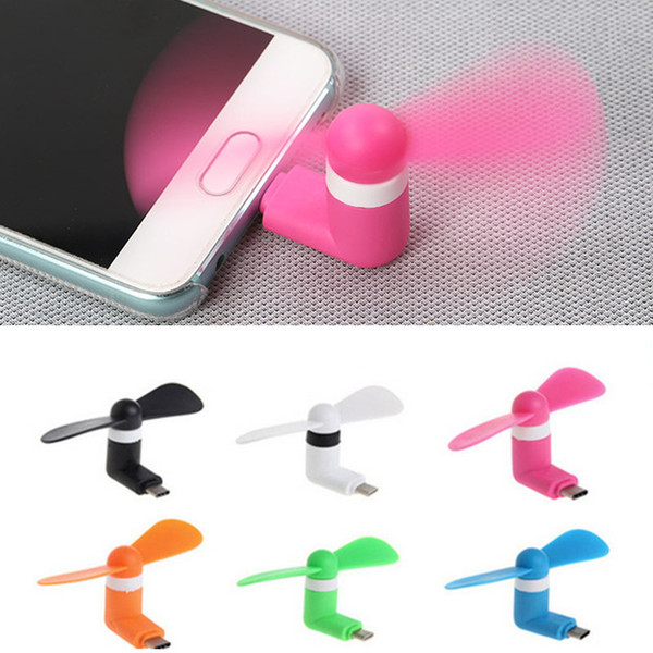 Portable Mini Cellphone Fan Cool Micro USB Mobile Phone Fan Fit For Samsung Android iPhone 5 5s 5c 6 Plus 6s Plus X