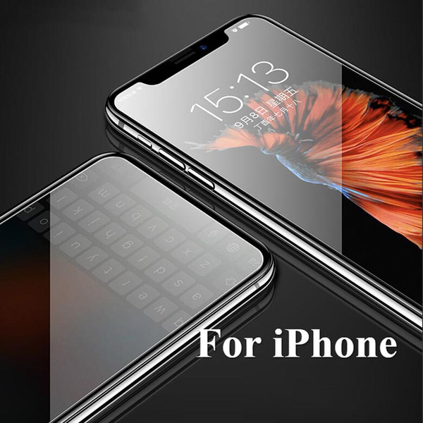 For iPhone XS Max 6.5inch XR i8 Plus Tempered Glass Film Explosion Proof Screen Protector For iPhone 7 6s Plus