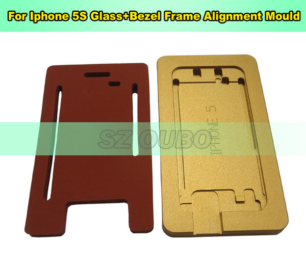 2pcs for iPhone 5G 5S Laminator mold Precision Aluminium Only For The Cover Gass With Frame Location For OCA User