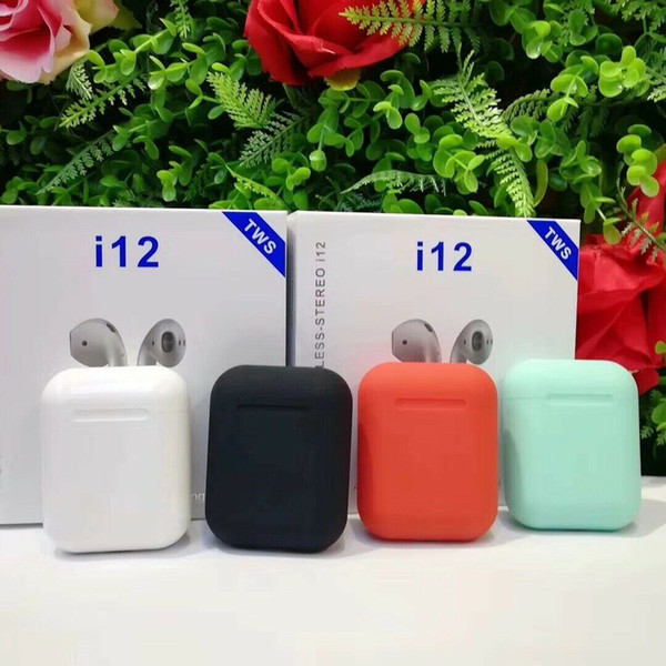 i12 TWS Touch Wireless Earbuds Double V5.0 Bluetooth Headphones ture stereo Earphones wireless headset earbuds with touch control SIRI