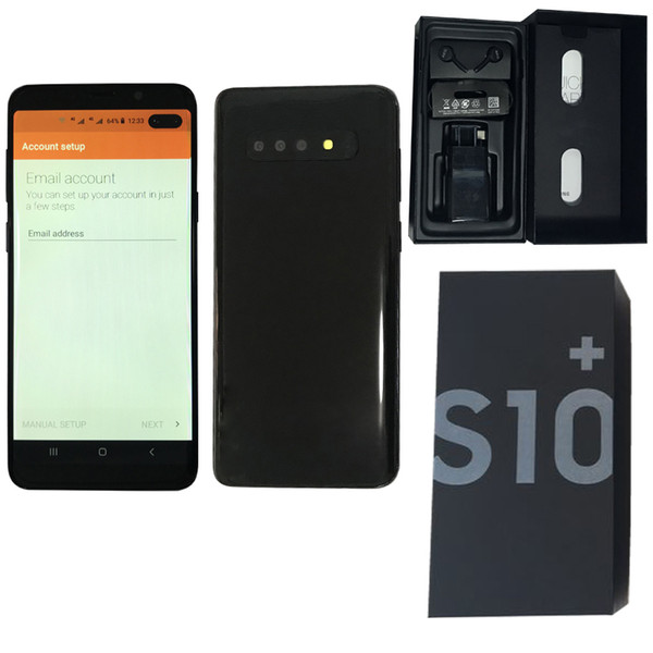 Newest Goophone S10 Plus Face ID Goophone S10+ Goophone WCDMA 3G Quad Core Ram 1GB ROM 8GB Android 7.0 Camera 8.0MP Show 512GB 4GLTE 8GB