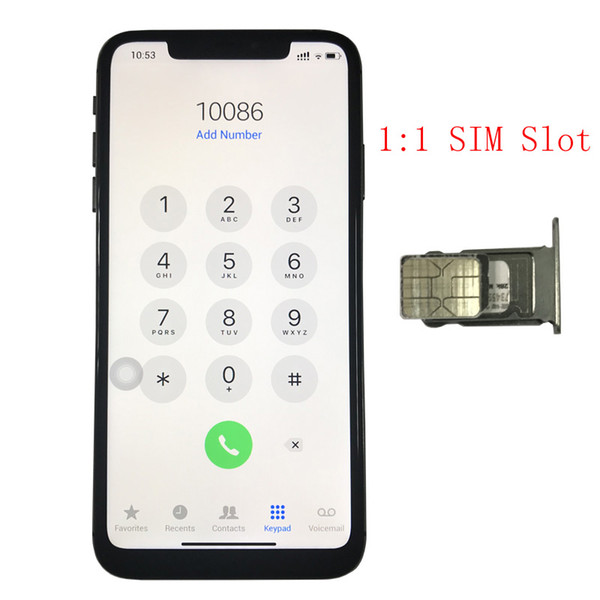 Newest SIM Slot Goophone Xs Max 6.5 Inch Xs Max Goophone with Face ID Wireless Charging Ram 1GB Rom 8GB Quad Core Camera 8MP Smart Phone