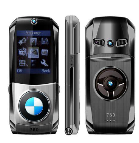 Cool!Super Mini Supercar Flip phone SOYES 760 Metal Body Dual SIM Bluetooth original mobile phone cellphone