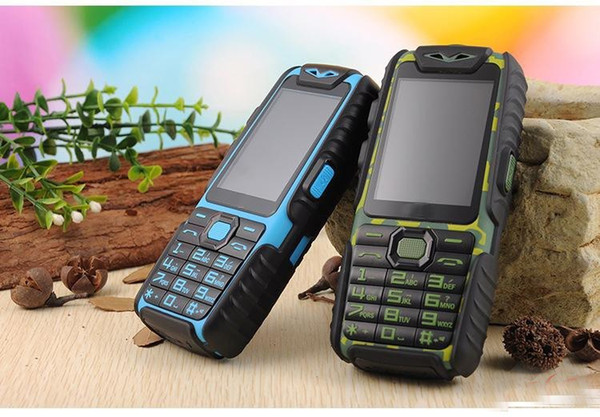 5pcs/lot wholesale A6 Mobile Phone With Power Bank 9800mAh Dual Sim Card Shockproof Dustproof Cell Phone A6 (Can ADD Rusian Keyboard)