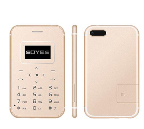 Ultra Thin Card Mobile Phone SOYES X8 Low Radiation Mini Pocket Students Personality Children Phone thinner than 6S 7S