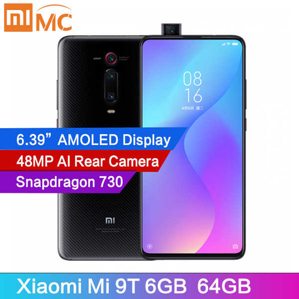 Global Version Xiaomi Mi 9T 6GB 64GB Mobile Phone Snapdragon 730 AI 48MP Rear Camera 4000mAh 6.39