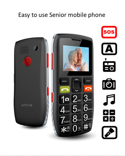 artfone C1 senior phone,good senior phone, big button phone,easy phone,big battery,loud speaker,SOS,side button