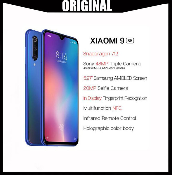 Global Version Xiaomi Mi 9 SE 6GB 128GB Xiaomi Mi9 SE Mobile Phone Snapdragon 712 Octa Core 5.97