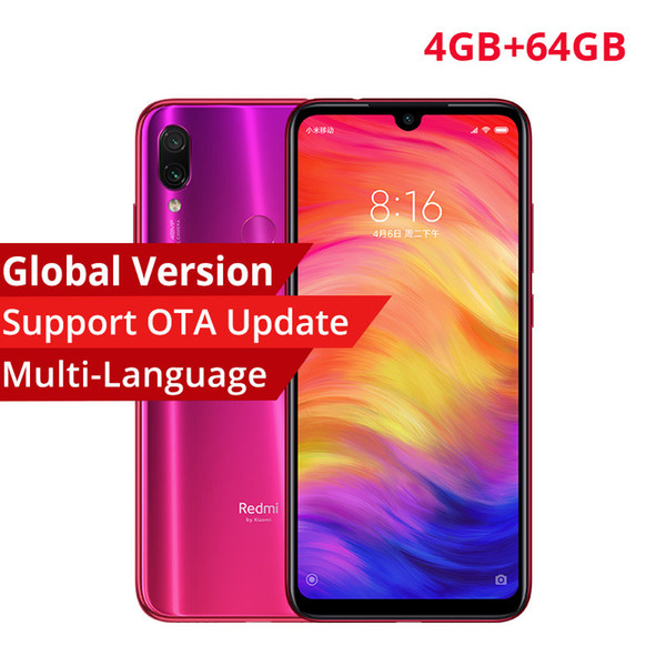 Xiaomi Redmi Note 7 4GB 64GB Telephone Snapdragon 660 Octa Core 4000mAh FullScreen 6.3