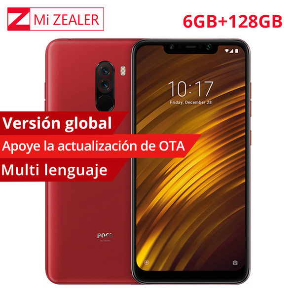 Global Version Xiaomi POCOPHONE F1 POCO F1 6GB RAM 128GB ROM Snapdragon 845 6.18'' 4000mAh 12MP Dual Camera LiquidCool CE Phone