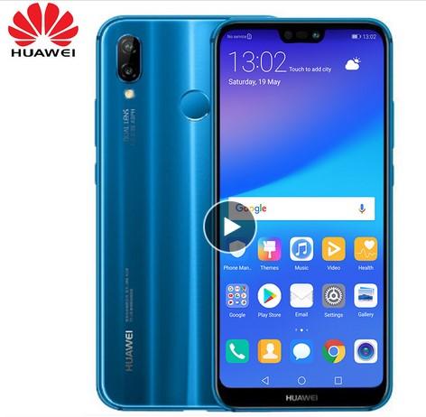 International Firmware HuaWei Nova 3e P20 Lite 4G LTE Cell Phone Android 8.0 5.85 inch 2280X1080 4GB RAM 128GB ROM Face ID 24.0MP FM