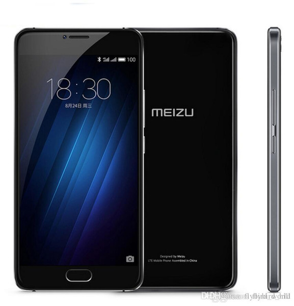 DHL Wholesales Original Meizu U20 2G 16G Mobile Phone MTK Helio P10 Octa Core Cellular Fingerprint ID 1920x1080p 5.5