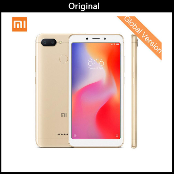 Original Xiaomi Redmi 6 3GB 32GB Smartphone Helio P22 Octa Core CPU 12MP+5MP Dual Cameras 5.45