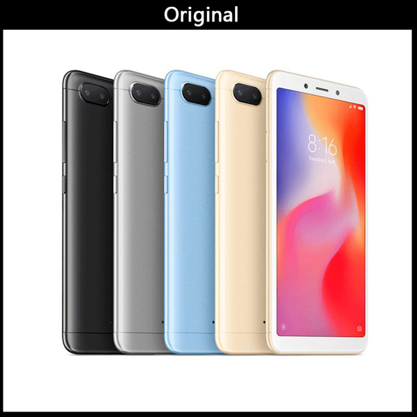 Original Xiaomi Redmi 6 3GB 32GB Smartphone Helio P22 Octa Core CPU 12MP+5MP Dual Cameras 5.45